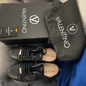 Valentino black snicker size 9.5